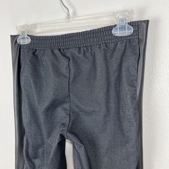 Volcom Pants Women Small Mixed Media Black Skinny Pull On Jeggings Activewear - Picture 9 of 12